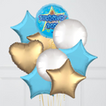 Birthday Boy Blue Foil Balloon Bouquet