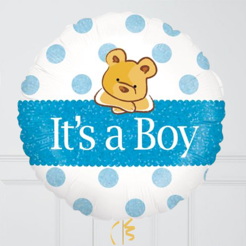 It's a Boy Teddy Balloon Bouquet