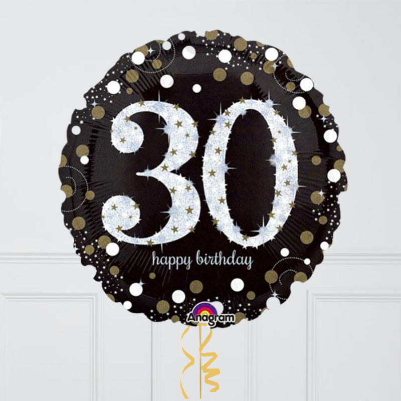 Sparkling Celebration 30th Birthday Balloon Bouquet