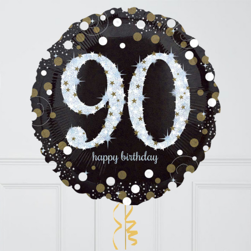 Sparkling Celebration 90th Birthday Balloon Bouquet