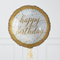 Gold Happy Birthday Confetti Foil Balloon Bouquet