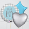 It's a Boy Sliver & Blue Balloon Bouquet