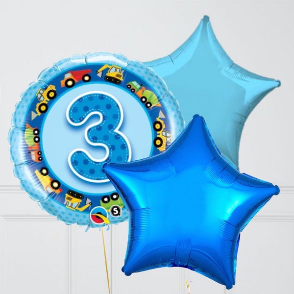 Number 3 discount birthday balloon