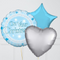 On Your Christening Blue Foil Balloon Bouquet