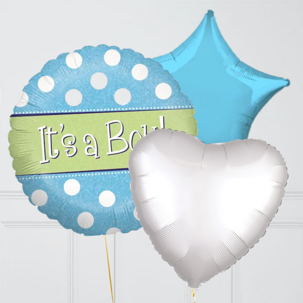 It's a Boy Cute Dots Balloon Bouquet