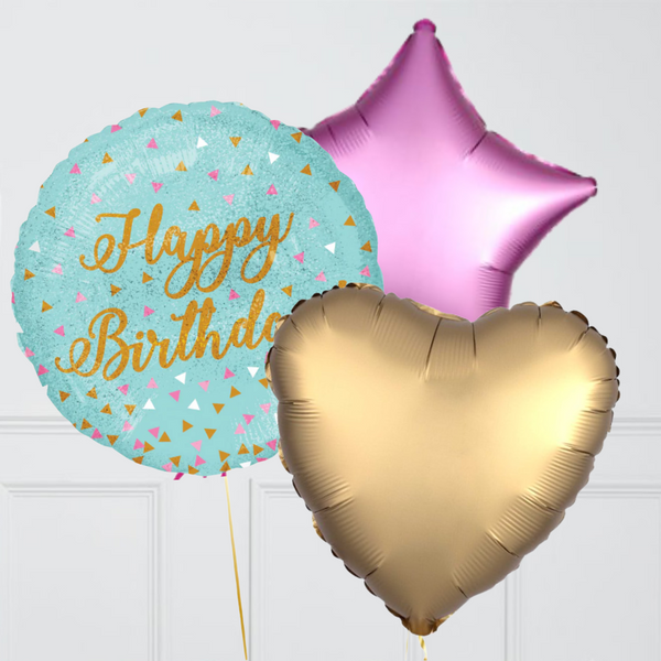 Magic Happy Birthday Foil Balloon Bouquet