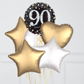 Sparkling Celebration 90th Birthday Balloon Bouquet