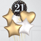 21st Birthday Elegant Sparkles Foil Balloon Bunch