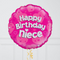 Happy Birthday Niece Pink Foil Balloon Bouquet