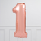 Rose Gold Number Balloons (0-9). 40 inch