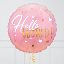 Pink Hello World Foil Balloon Bouquet