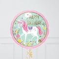 Unicorn Happy Birthday Foil Balloon