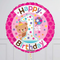 1st Birthday Pink & Teddy Foil Balloon Bouquet