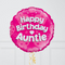 Happy Birthday Auntie Pink Foil Balloon Bouquet