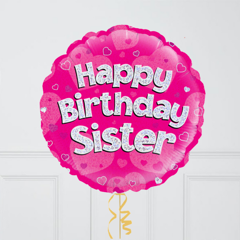 Happy Birthday Sister Foil Balloon Bouquet