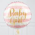 Gold & Pink Baby Girl Foil Balloon Bouquet