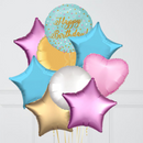 Magic Happy Birthday Foil Balloon Bouquet