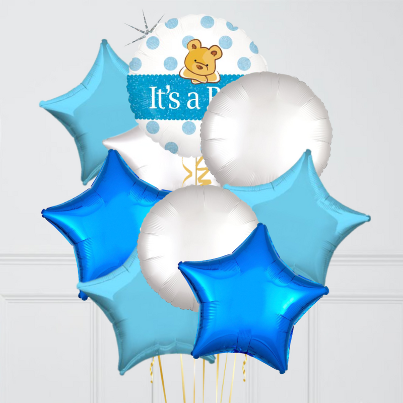 It's a Boy Teddy Balloon Bouquet