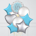 It's a Boy Sliver & Blue Balloon Bouquet