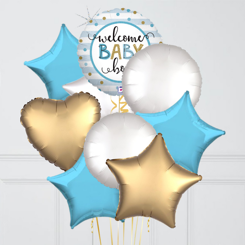 Welcome Baby Boy Balloon Bouquet