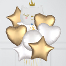 White Cat Princess Foil Balloon Bouquet