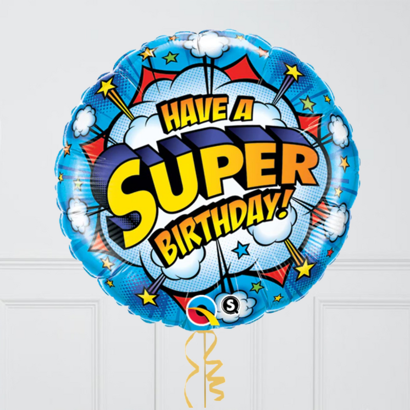 Have A Super Birthday Foil Balloon Bouquet