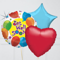 Get Well Colourful Balloon Bouquet