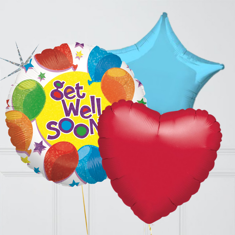 Get Well Colourful Balloon Bouquet