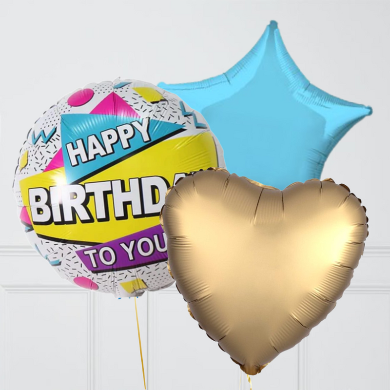 Happy Birthday To You Foil Balloon Bouquet