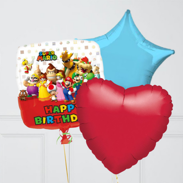 Super Mario & Friends Happy Birthday Balloon Bouquet