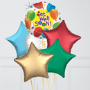 Get Well Colourful Balloon Bouquet