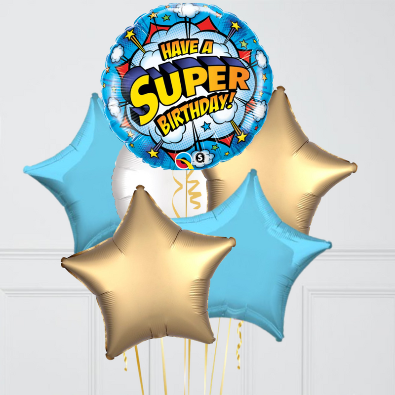 Have A Super Birthday Foil Balloon Bouquet