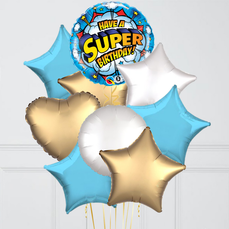 Have A Super Birthday Foil Balloon Bouquet