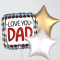 Love You Dad Foil Balloon Bouquet