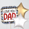 Love You Dad Foil Balloon Bouquet