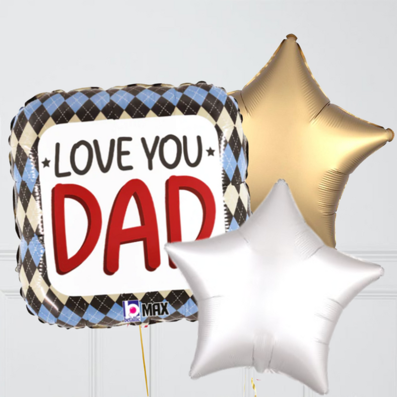 Love You Dad Foil Balloon Bouquet