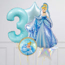 Cinderella Princess Birthday Inflated Birthday Crazy Balloon Bunch