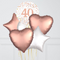 40th Birthday Rose Gold Foil Balloon Bouquet