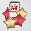 Love You Dad Foil Balloon Bouquet