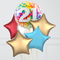 21st Birthday Rainbow Confetti Inflated Foil Balloon Bouquet