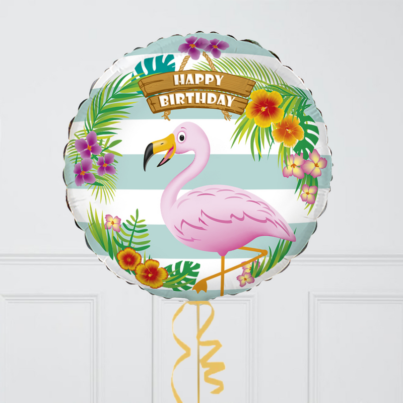 Happy Birthday Flamingo Foil Balloon