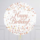 Rose Gold Happy Birthday Foil Balloon Bouquet