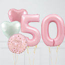 Inflated Pink Birthday Balloon Numbers