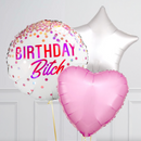 Happy Birthday Bitch Naughty Inflated Foil Balloon Bouquet