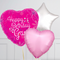 Happy Birthday Gran Pink Foil Balloon Bouquet