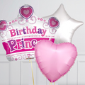 Birthday Princess Foil Inflated Balloon Bouquet