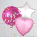 Pink Birthday Balloon Bouquet