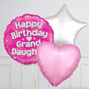 Happy Birthday Granddaughter Pink Foil Balloon Bouquet