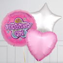 Birthday Girl Foil Balloon Bouquet