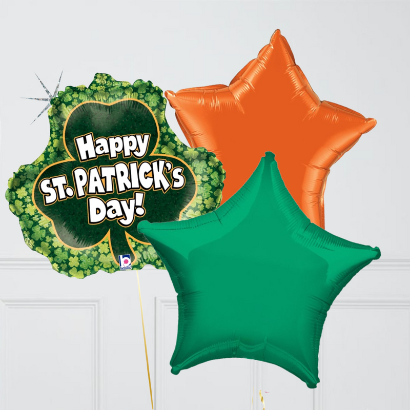 St. Patrick's Shamrock Balloon Bunch